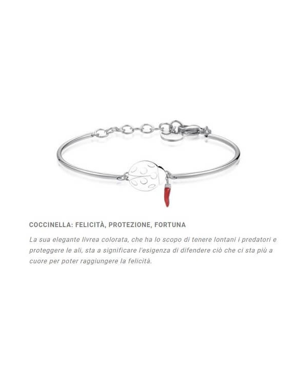 Bracciale Brosway Chakra coccinella e cornetto