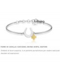 Bracciale Brosway Chakra ferro di cavallo e quadrifoglio