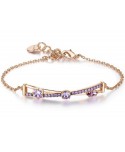 Bracciale Brosway Affinity oro rosa e viola BFF114