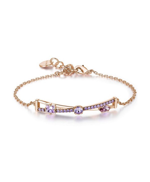 Bracciale Brosway Affinity oro rosa e viola BFF114