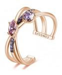 Anello Brosway Affinity oro rosa e viola BFF132