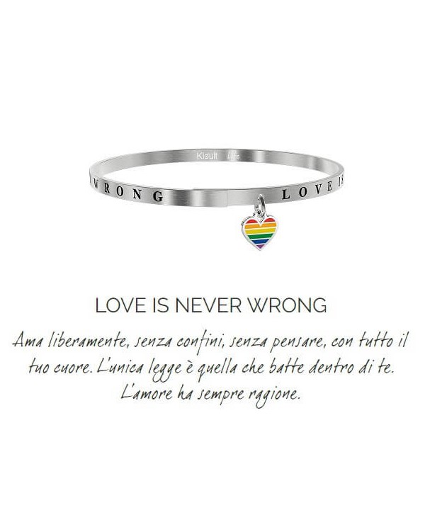 Bracciale Kidult Love is never wrong