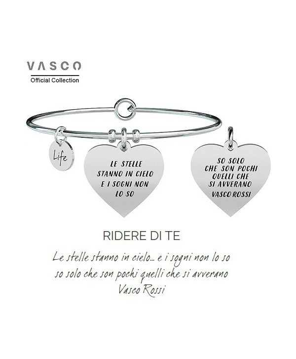 Bracciale Kidult Vasco Collection/ Ridere di te