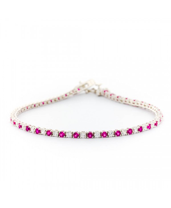 Bracciale Tennis Faga Collection fucsia