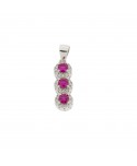 Ciondolo Faga Collection punto luce fucsia