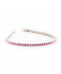 Bracciale Tennis Faga Collection zirconi colorati rosa