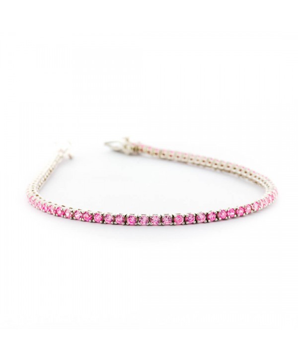 Bracciale Tennis Faga Collection zirconi colorati rosa