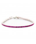 Bracciale Tennis Faga Collection zirconi colorati fucsia