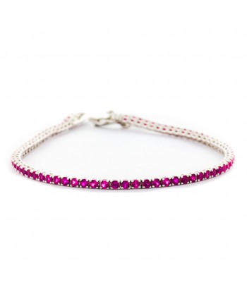 Bracciale Tennis Faga Collection zirconi colorati fucsia