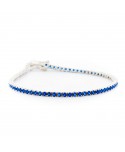 Bracciale Tennis Faga Collection zirconi colorati blu