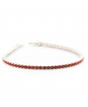 Bracciale Tennis Faga Collection zirconi colorati rosso