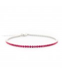 Bracciale Faga Collection Tennis regolabile rosa