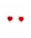 Orecchini Faga Collection cuore rosso